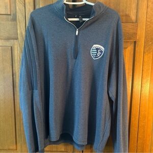 adidas Sporting KC MLS Navy Long Sleeve Shirt